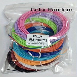 <b>Pla</b> Filament 1.75mm 5M 10Pcs Color Random For 3D Printer - Product Image 1
