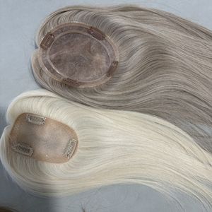 Tendencia 2026, Mono Topper Europeo para <span class=keywords><strong>Cabello</strong></span>, Sin Costuras, Color Rubio Degradado Personalizado, con Clips, Cierres de 3x5 y 5x6 para Mujeres Blancas - Product Image 4