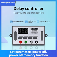 DC 12V 24V LED Digital Waktu penundaan Relay tingkat tinggi Timer siklus sakelar penundaan waktu sirkuit Dual MOS Controller DC 5 v-30 V