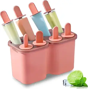 Neue Silikon Mini Ice Pops Form Eiscreme Ball Lolly Maker Eis am Stiel Formen Baby Diy Food Obst Shake Eis Gefrorene Form