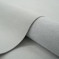 Tissu synthétique en daim et similicuir de haute qualité 2026, PU floqué imperméable pour bottes, chaussures, sacs, chaises et costumes