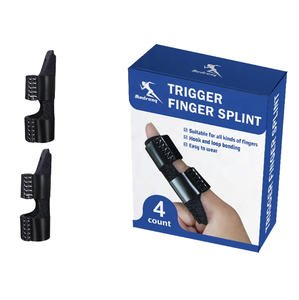 Attelles pour doigts cassés et dégoupillés Medresq OEM, protection contre les fractures des doigts, attelle de fixation, vente en gros, protecteur de doigts en Alumafoam - Product Image 1