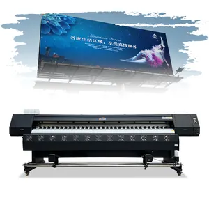 Impresión publicitaria Xp600 2 cabezales 3,2 M Plotter Impresora solvente ecológica Impresora solvente de tinta ecológica de alto rendimiento