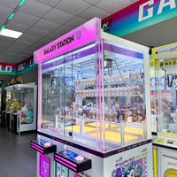 Machine à griffes intelligente pour 2 joueurs, machine à griffes commerciale avec lecteur de carte pour un retour sur investissement élevé, idéale pour les entreprises de vente au détail sans personnel dans les centres commerciaux