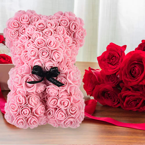 Valentine <b>Gifts</b> Decoration Rose Bear Artificial Flower With <b>Box</b> Lights Teddy Bear for Women Girlfriend Birthday <b>Gift</b> Flower - Product Image 6