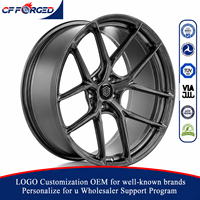 Nouvelles jantes en aluminium forgé chromé poli VSR5S légères, élégantes et robustes, de 16 à 24 pouces, 5x112/114.3/120, profondeur 25 mm