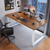 Bureau d'ordinateur renforcé épais, bureau de jeu simple, table de bureau à domicile pour chambre d'étudiant