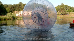 Vendita calda PVC gonfiabile rotolo d'acqua palla da calcio gonfiabile cavo palla palla paraurti bambini Zorb criceto umano - Product Image 3