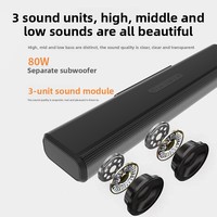 Haut-parleur filaire pour ordinateur domestique, 4 pièces, en plastique ABS, avec subwoofer puissant, pour ordinateur portable et de bureau, haute qualité sonore, directement de l'usine