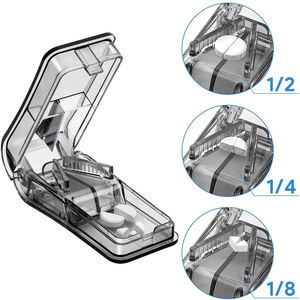 Fullicon 小型錠剤用ピルカッター、錠剤分割器、収納ボックス付きビタミンカッター - Product Image 5