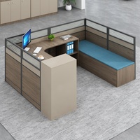 Scrivania Direzionale Moderna di Lusso Estensibile in Legno per Dirigenti/CEO, Alta Qualità per Uso Commerciale, Design a Pannelli, Garanzia di 3 Anni ML