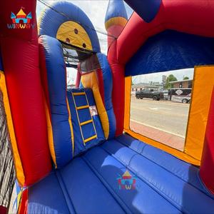 Nouveau design 2025 WINWAYTOYS Château gonflable en PVC pour enfants, idéal pour le jeu ou la location à usage commercial et en station balnéaire, capacité 5-10 passagers - Product Image 6