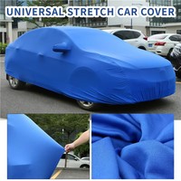 Housse de voiture anti-poussière en velours extensible avec logo personnalisé, sur mesure pour garage intérieur, pour Jaguar F-Type