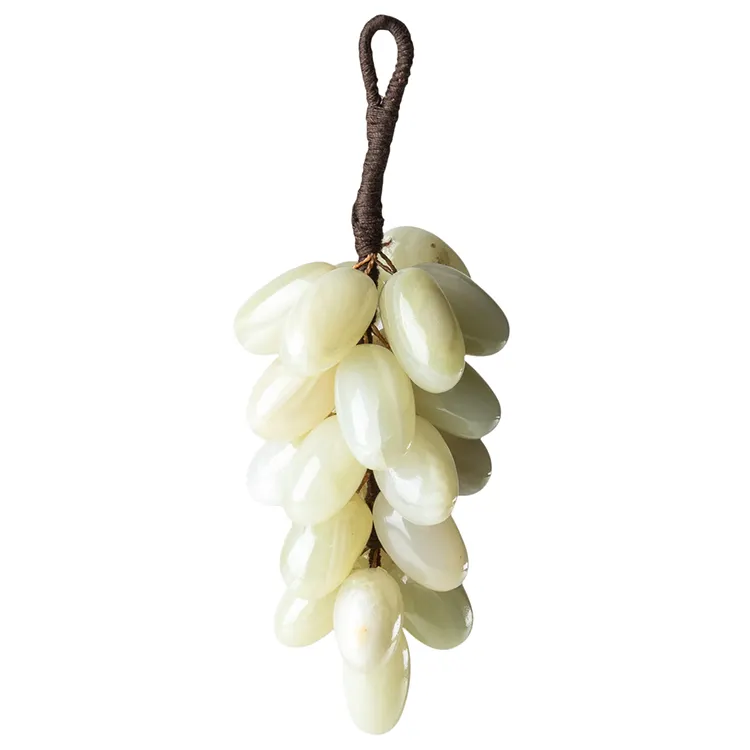 Easy Yase — agate unique, lot de fruits de raisin, décor de fête, salle de fruits, jade, graines de raisin, artisanat, pierre magnifique, 25 pièces