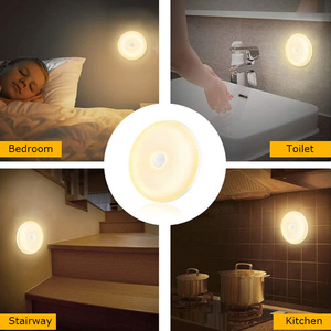<span class=keywords><strong>Sensor</strong></span> de movimiento <span class=keywords><strong>LED</strong></span>, luz nocturna, enchufe en dormitorio cálido, luz <span class=keywords><strong>LED</strong></span> magnética recargable por USB, luz nocturna para pared, escaleras, gabinete - Product Image 5