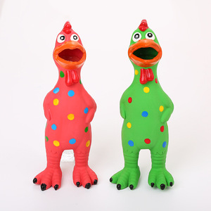 Jouet à mâcher pour chien, motif dessin animé, écologique, résistant aux déchirures, couineur, poulet, anti-ennui, pour chiens de taille moyenne, Samoyède - Meilleure vente - Product Image 1