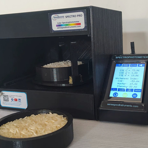 เครื่องวัดความขาวของข้าว SpectroPro ยี่ห้อ Sensegood Instruments ผลิตในอินเดีย ความแม่นยำสูง ราคาประหยัด ได้รับการรับรองระดับสากล OEM สีดำ ABS - Product Image 1