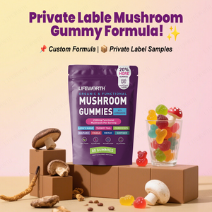 Gomitas Lifeworth, Suplemento para Adultos, Ashwagandha, Melena de León, Shitake, Cola de Pavo, Hongos <span class=keywords><strong>Chaga</strong></span>, Mejora la Inmunidad, 60/90/120 Piezas - Product Image 6