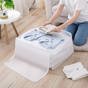 Bolsa organizadora de ropa, bolsa de almacenamiento rectangular de gran capacidad, resistente al agua y a la humedad, para uso en el dormitorio - Product Image 1