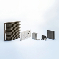 Fabricant de dissipateurs thermiques en aluminium série 6000 sur mesure, usinés CNC, à ailettes rainurées extrudées, moulés sous pression, pour usine