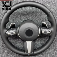 Volant sport en cuir SLK Brand M Performance à 4 branches de 40 mm, 2015-2017, E39/E84/F15/F34/X2/X5/M2/M6/F02/F25, séries 2/3/5, M3