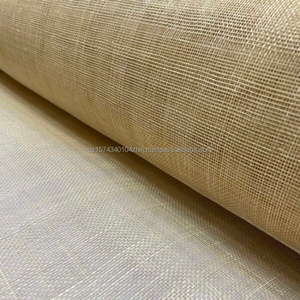 Tela de Sinamay de Color Personalizable, Fibra de Abacá Blanqueada y Endurecida, Tejido a Mano Sostenible, Origen China, Longitud de Fibra de 2-3 cm - Product Image 2