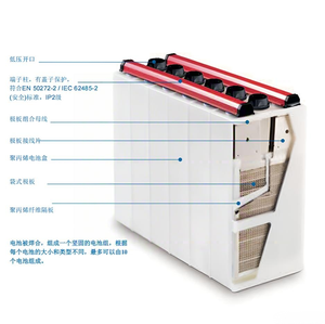 Batterie rechargeable alcaline nickel-cadmium (NiCd) à faible décharge KL22P 1,2V 22Ah SBLE22 SAFT pour UPS - Product Image 4