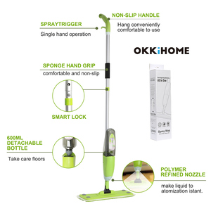 OKKiHOME Serpillère à pulvérisation facile pour les foyers occupés Nettoyage en une étape Sans dégâts Sans seau Tampons lavables en machine Séchage rapide Planchers Sûr pour la famille - Product Image 3