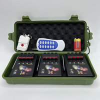Schwarzer Kunststoff Chinese New Year Fountain Safe Wireless Control 3 Empfänger * 4 Cues 12-Kanal-Feuerungssystem Ereignis feier