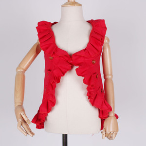 Chica traje de moda de diario Casual tops boutique niños Niña de collar cardigan top - Product Image 6