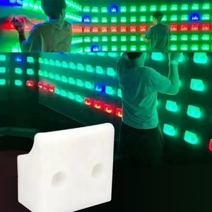 Trong nhà hoạt động trò chơi Bảng điều chỉnh <span class=keywords><strong>LED</strong></span> 30x30cm phòng khiêu vũ ánh sáng lên sàn gạch kích hoạt lưới trò chơi - Product Image 5