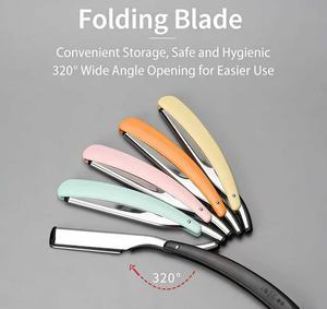 Navaja de peluquería, raspador, navaja tradicional para cortar el cabello, navaja de afeitar, navaja de afeitar manual, navaja de afeitar con cuchilla - Product Image 5