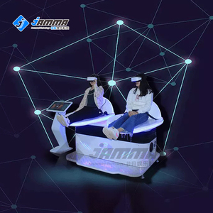 Jamma 2P 9D VR สไลด์เสมือนจริงจำลองการบินจำลองพร้อมแพลตฟอร์มการเคลื่อนไหว3DOF สำหรับสวนสนุก VR Park - Product Image 4