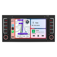 Sistema multimedia para coche con pantalla IPS, CarPlay inalámbrico, Android Auto, WiFi, pantalla táctil Touareg de 7 pulgadas, estéreo para coche Android VW