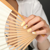 Autocollants pour ongles en gel semi-durcissant, longue durée, de haute qualité, nouveauté