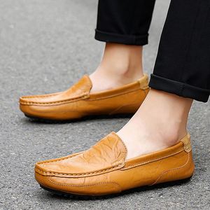 Cheap Brand Flat Man Shoes Fashion Leather Loafer Men's Shoe Slip-on Moccasins Men Loafers - Product Image 6