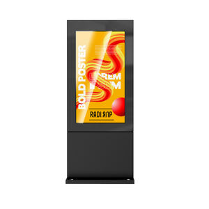 Lettore Pubblicitario LCD in Alluminio IP65 da Pavimento o da Parete 32 43 49 55 65 75 86 Pollici Segnaletica Digitale Pubblicitaria per Esterni - Product Image 1
