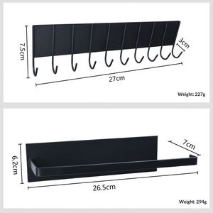 Single Tier Metal Side-Mounted Three-Hole Magnetic Cup <b>Rack</b> <b>for</b> <b>Kitchen</b> Refrigerator No-Drill Wall-Mounted <b>Storage</b> - Product Image 4