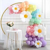 Kits d'arc de ballons ronds standard pour fête d'anniversaire en latex de mariage avec logo personnalisé