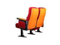 Chaise d'auditorium en aluminium avec accoudoirs, siège rétractable DWG, vente en gros HONGJI