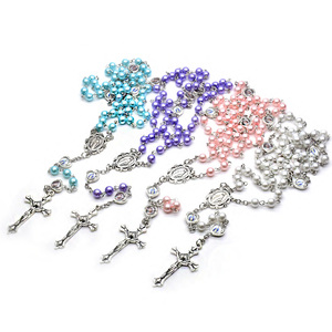 Collier <span class=keywords><strong>de</strong></span> prière en perles <span class=keywords><strong>de</strong></span> 6 mm en forme <span class=keywords><strong>de</strong></span> mini-cœur, Vierge <span class=keywords><strong>Marie</strong></span>, pour la prière religieuse catholique chrétienne - Product Image 6