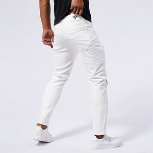 Pantalones vaqueros rotos para <span class=keywords><strong>hombre</strong></span>, pantalones casuales de mezclilla fina, pantalones clásicos de <span class=keywords><strong>vaquero</strong></span>, pantalones de jogging para <span class=keywords><strong>hombre</strong></span> joven - Product Image 3