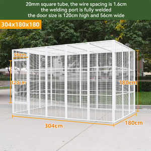 GSF yeni orijinal Metal büyük uzay Pet kuş köpek kedi yetiştiriciliği ev büyük evcil hayvan kafesi - Product Image 5