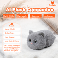Jouet intelligent Walulu en peluche multifonctionnel pour animaux de compagnie, jouet anti-anxiété doux et sûr pour soulager l'anxiété, jouet de confort électronique pour animaux de compagnie