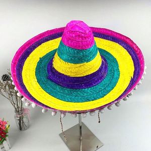 Sombrero Mexicano de Paja de Ala Ancha para Verano, Color Paja, para Clima Cálido, Venta al Por Mayor - Product Image 5