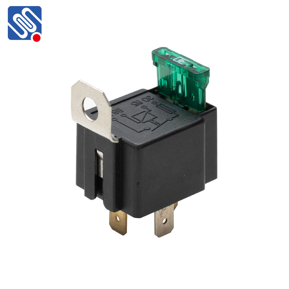 MEISHUO MAW-112-A-1 12V Auto Relay with 30a Fuse 4 Pin Metal Bracket for Car Window