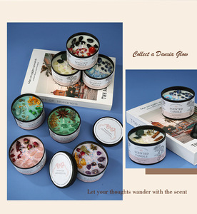 Velas Aromáticas de Cera de Soya en Vasos de Cristal de Lujo, Fragancia <span class=keywords><strong>para</strong></span> el Hogar, Regalo Perfecto <span class=keywords><strong>para</strong></span> <span class=keywords><strong>Mujeres</strong></span>, Venta al Por Mayor - Product Image 4