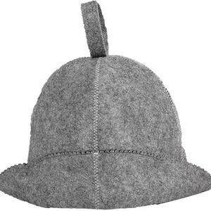 Chapeau de sauna absorbant réutilisable unisexe avec logo personnalisé, en feutre de laine doux pour adultes, femmes et hommes, pour bain de vapeur - Product Image 2