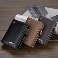 Dompet Pendek Pria Terbaru 2026, Terlaris, Bahan Kulit PU, Dompet Resleting, Tas Koin Mini Fashion Terbaru, Desain Bermerek, Tempat Kartu