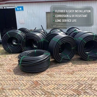 Pipa Irigasi Tetes HDPE Ukuran Mini 16mm 20mm 25mm 32mm 40mm untuk Rumah Kaca, Bedeng Bunga, dan Pembibitan
